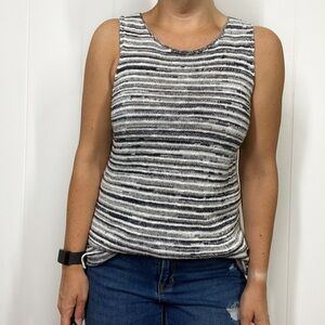 Lucky Brand Stripe Sweater Knit Tank Top